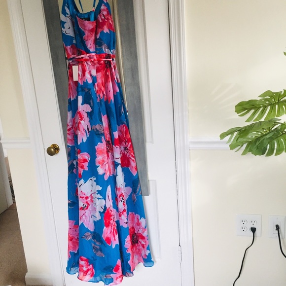 Lulu's Always There For Me Floral Print Wrap Maxi Dress Fairycore Feminine - Picture 16 of 16